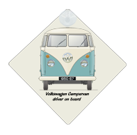 VW Campervan 1950-67 Car Window Hanging Sign